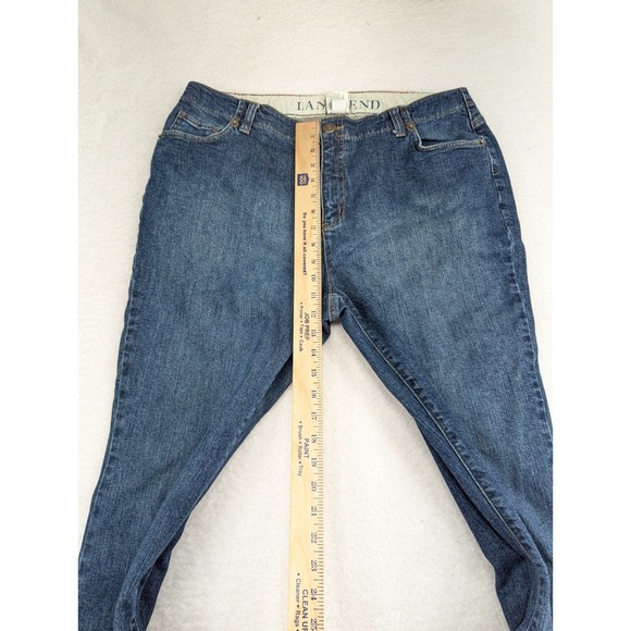 Lands End Women's Jeans Original Fit Classic‎ Waist Boot Leg 16 - Picture 4 of 11